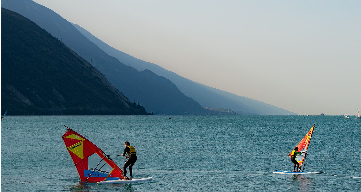 Windsurfing on Lake Garda